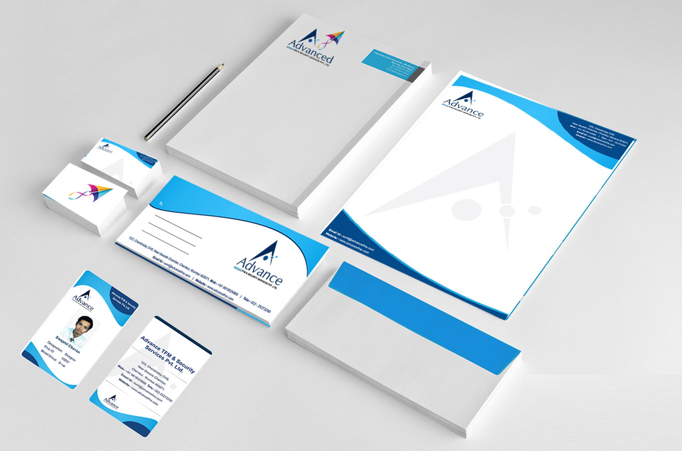FMS Business Card and Letter Pad Design